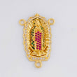 Herraje Crucero Virgen de Guadalupe 2.55g / 1.8cm Oro Amarillo 18K