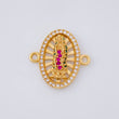 Herraje Virgen de Guadalupe 2.2g / 1.8cm Oro Amarillo 18K
