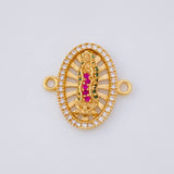Herraje Virgen de Guadalupe 2.2g / 1.8cm Oro Amarillo 18K