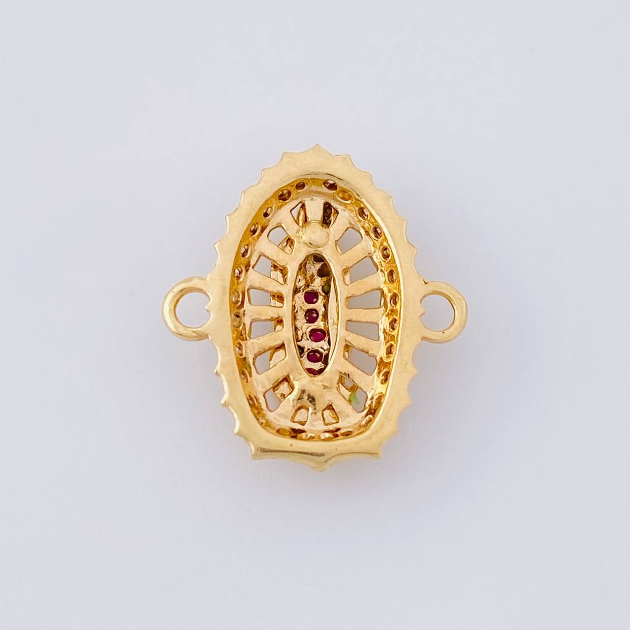 Herraje Virgen de Guadalupe 2.2g / 1.8cm Oro Amarillo 18K