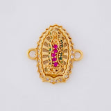 Herraje Virgen de Guadalupe 2.2g / 1.6cm Oro Amarillo 18K