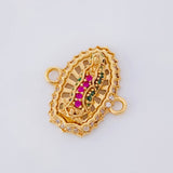 Herraje Virgen de Guadalupe 2.4g / 2.4cm Oro Amarillo 18K