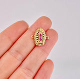 Herraje Virgen de Guadalupe 2.2g / 1.6cm Oro Amarillo 18K