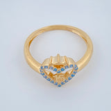 Anillo Corazon 15s 2.15gr / T6 / Oro Amarillo 18K $