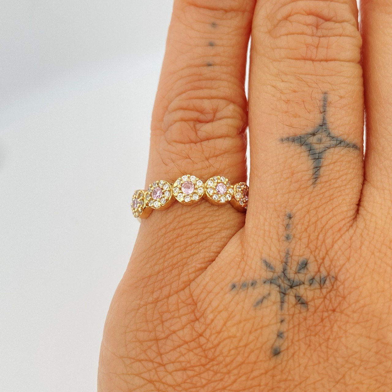 Anillo Churumbela Tupido 2.3gr / T6 1/2 / Oro Amarillo 18K $
