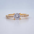 Anillo Solitario Churumbela 2.6gr / T7 / Oro Amarillo 18K $