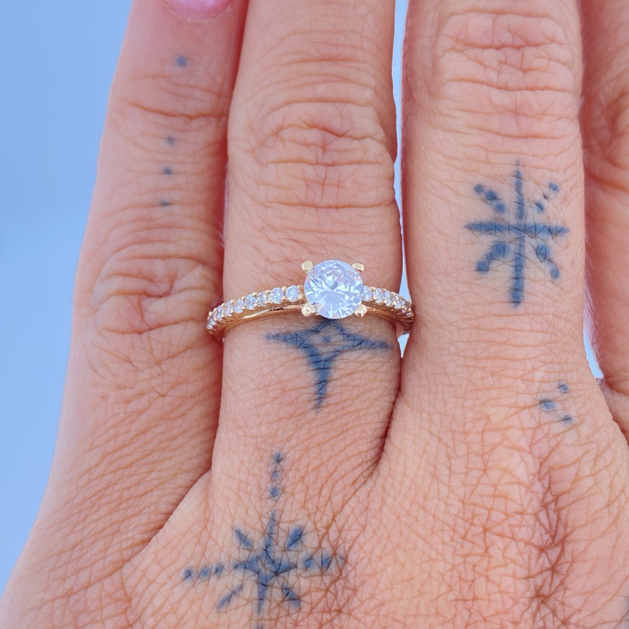 Anillo Solitario Churumbela 2.6gr / T7 / Oro Amarillo 18K $