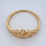 Anillo Corona Corazon 15s 2.1gr / T6 1/2 / Oro Amarillo 18K $