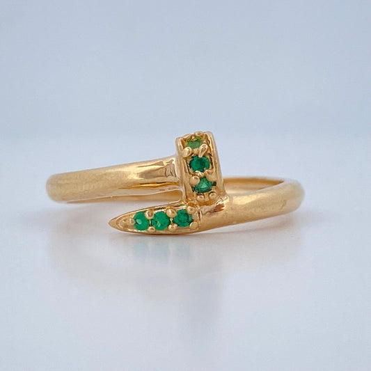 Anillo Clavo 1.85gr / T6 / Oro Amarillo 18K $