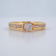 Anillo Doble Linea 3.3gr / T6 3/4 / Oro Amarillo 18K $