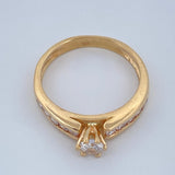 Anillo Doble Linea 3.3gr / T6 3/4 / Oro Amarillo 18K $