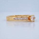 Anillo Doble Linea 3.3gr / T6 3/4 / Oro Amarillo 18K $
