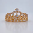 Anillo Corona Corazon 3.4gr / T6 3/4 / Oro Amarillo 18K $