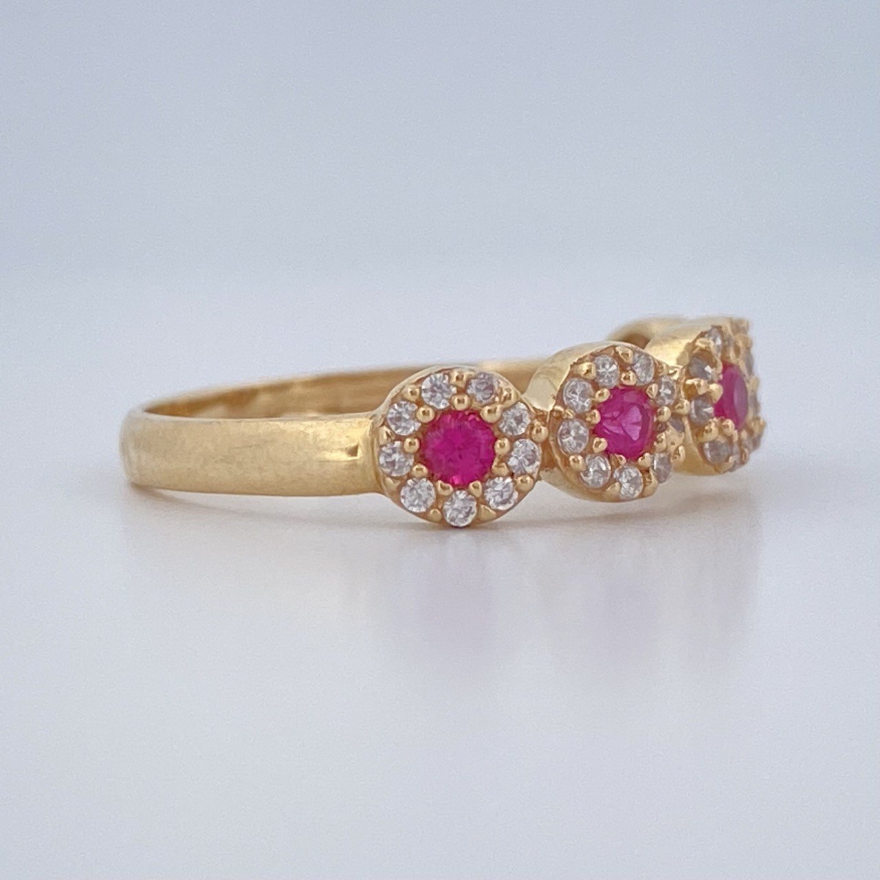 Anillo Churumbela Tupido 2.15gr / T6 1/4 / Oro Amarillo 18K $