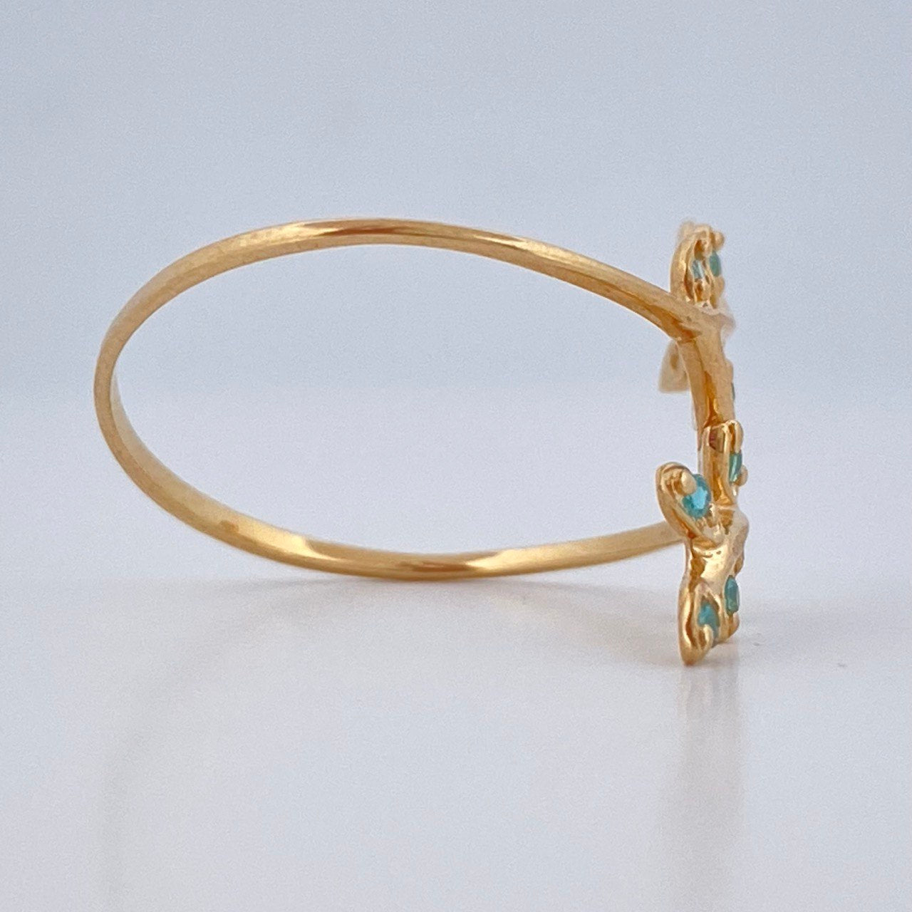 Anillo Lobelia 1.2gr / T6 1/2 / Oro Amarillo 18K $