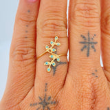 Anillo Lobelia 1.2gr / T6 1/2 / Oro Amarillo 18K $