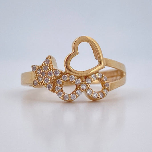 Anillo Astral 2.8gr / T5 3/4 / Oro Amarillo 18K $