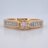 Anillo Doble Linea 3.35gr / T7 1/4 / Oro Amarillo 18K $
