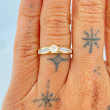 Anillo Doble Linea 3.35gr / T7 1/4 / Oro Amarillo 18K $