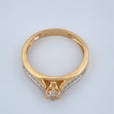 Anillo Doble Linea 3.35gr / T7 1/4 / Oro Amarillo 18K $