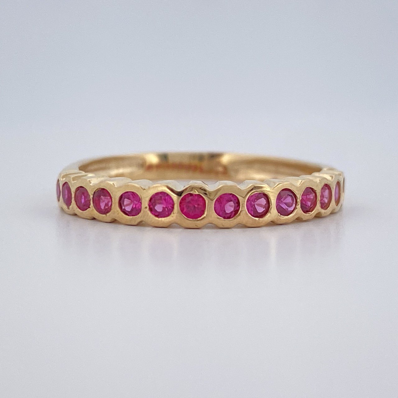 Anillo Churumbela Esferica 2.1gr / T7 / Oro Amarillo 18K $