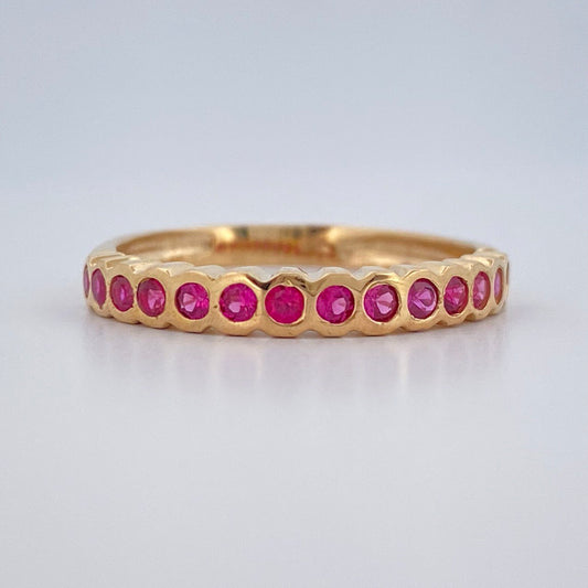 Anillo Churumbela Esferica 2.1gr / T7 / Oro Amarillo 18K $