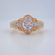 Anillo Eterna Promesa 3.3gr / T5 1/2 / Dos Oros Amarillo Blanco 18K $