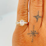 Anillo Eterna Promesa 3.3gr / T5 1/2 / Dos Oros Amarillo Blanco 18K $