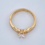 Anillo Solitario Trio 3.05gr / T7 1/4 / Oro Amarillo 18K $