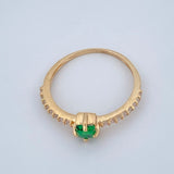 Anillo Solitario Cuadrado 1.85gr / T7 1/4 / Oro Amarillo 18K $