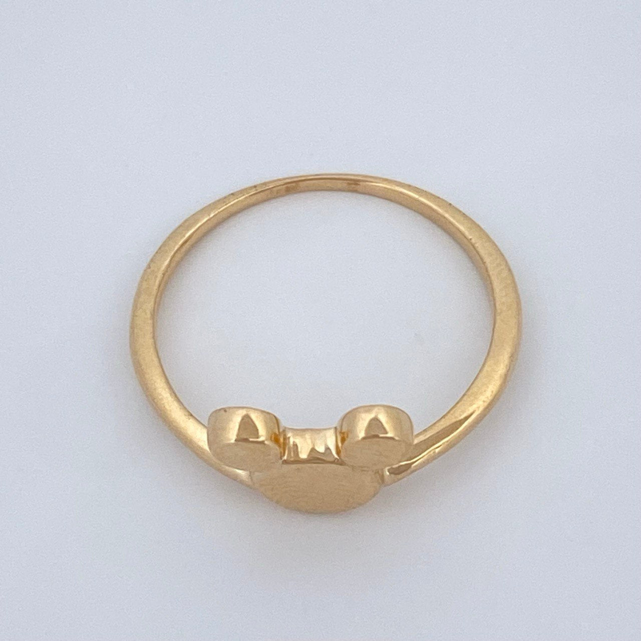 Anillo Raton 2.2gr / T6 1/2 / Oro Amarillo 18K $