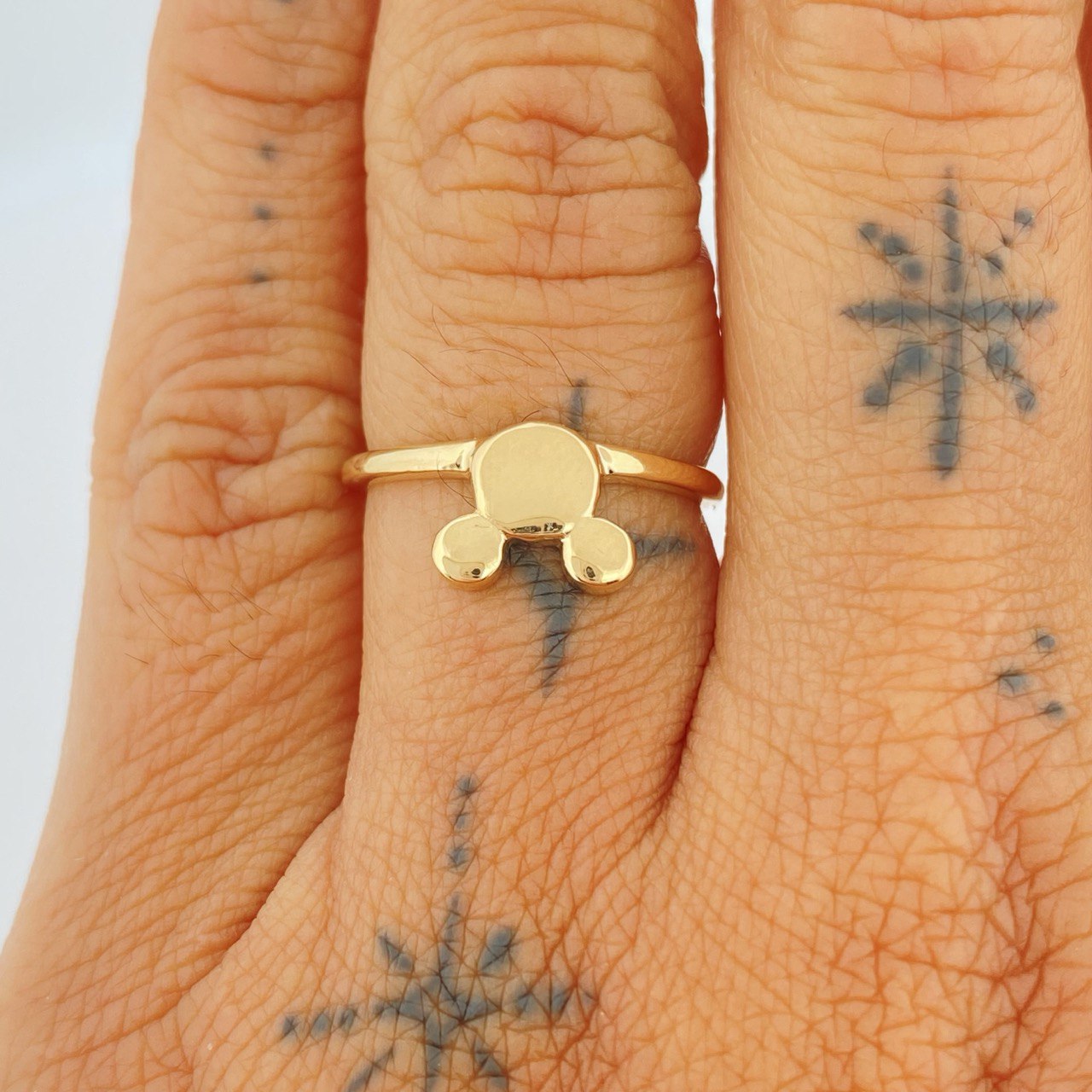 Anillo Raton 2.2gr / T6 1/2 / Oro Amarillo 18K $