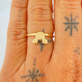 Anillo Raton 2.2gr / T6 1/2 / Oro Amarillo 18K $