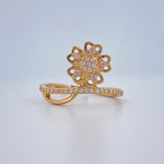 Anillo Petalo de Oro 2.95gr / T7 1/2 / Oro Amarillo 18K $