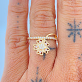 Anillo Petalo de Oro 2.95gr / T7 1/2 / Oro Amarillo 18K $
