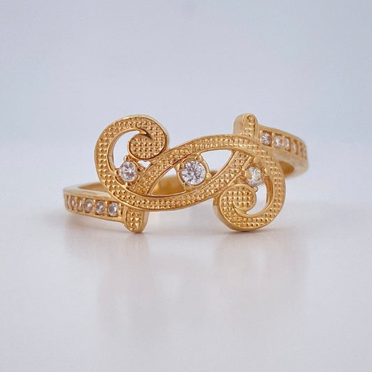 Anillo Nota Musical 2.3gr / T7 1/4 / Oro Amarillo 18K $