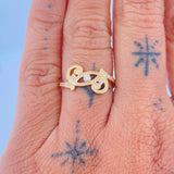 Anillo Nota Musical 2.3gr / T7 1/4 / Oro Amarillo 18K $