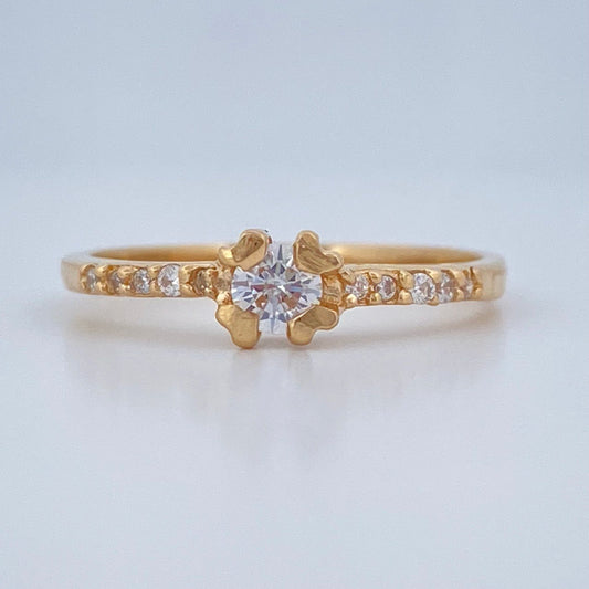 Anillo Cuatro Esquinas 1.9gr / T6 1/4 / Oro Amarillo 18K $