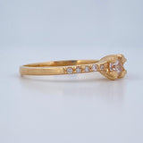 Anillo Cuatro Esquinas 1.9gr / T6 1/4 / Oro Amarillo 18K $