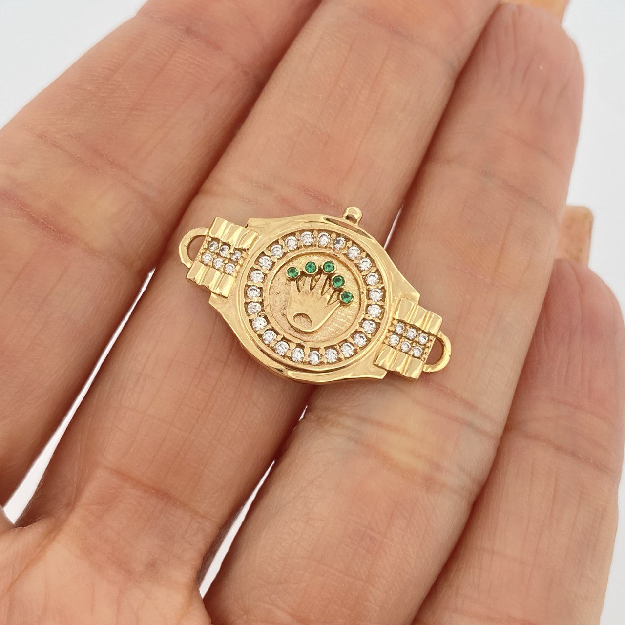 Herraje Corona RX 3.25gr / 2.8cm / Oro Amarillo 18K $