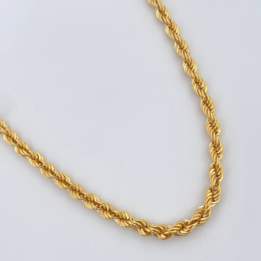 Cadena Lazo 7.80gr / 56cm / +3 Oro 18K $