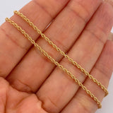 Cadena Lazo 2.1gr / 60cm / +3 Oro 18K $