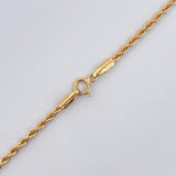 Cadena Lazo 2.1gr / 60cm / +3 Oro 18K $