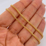 Cadena Franco 4.05gr / 45cm / +3 Oro 18K $