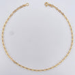 Tobillera Aro Seguido 2.05gr / 27.8cm / +3 Oro 18K $