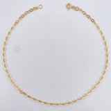Tobillera Aro Seguido 2.05gr / 27.8cm / +3 Oro 18K $