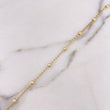 Tobillera Tipo Militar 2.25gr / 25cm / 2.6mm Oro Amarillo 18K #