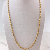 Cadena GC 7.2gr / 60cm / 3.1mm Oro Amarillo 18K $