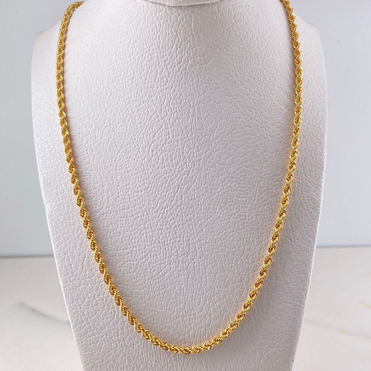 Cadena Lazo 7gr / 50cm / 3mm Oro Amarillo +3 18K #