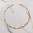 Tobillera Cubana 1.8gr / 23cm / 2.2mm Oro Amarillo +1 18K #